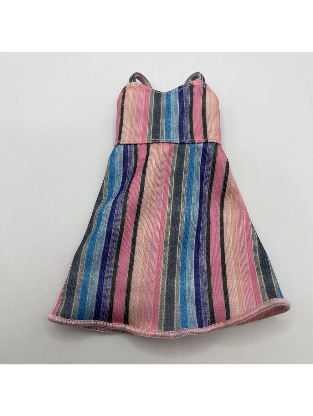 Mattel Barbie Doll Clothes Multicolor Striped Dress Spaghetti Straps B1